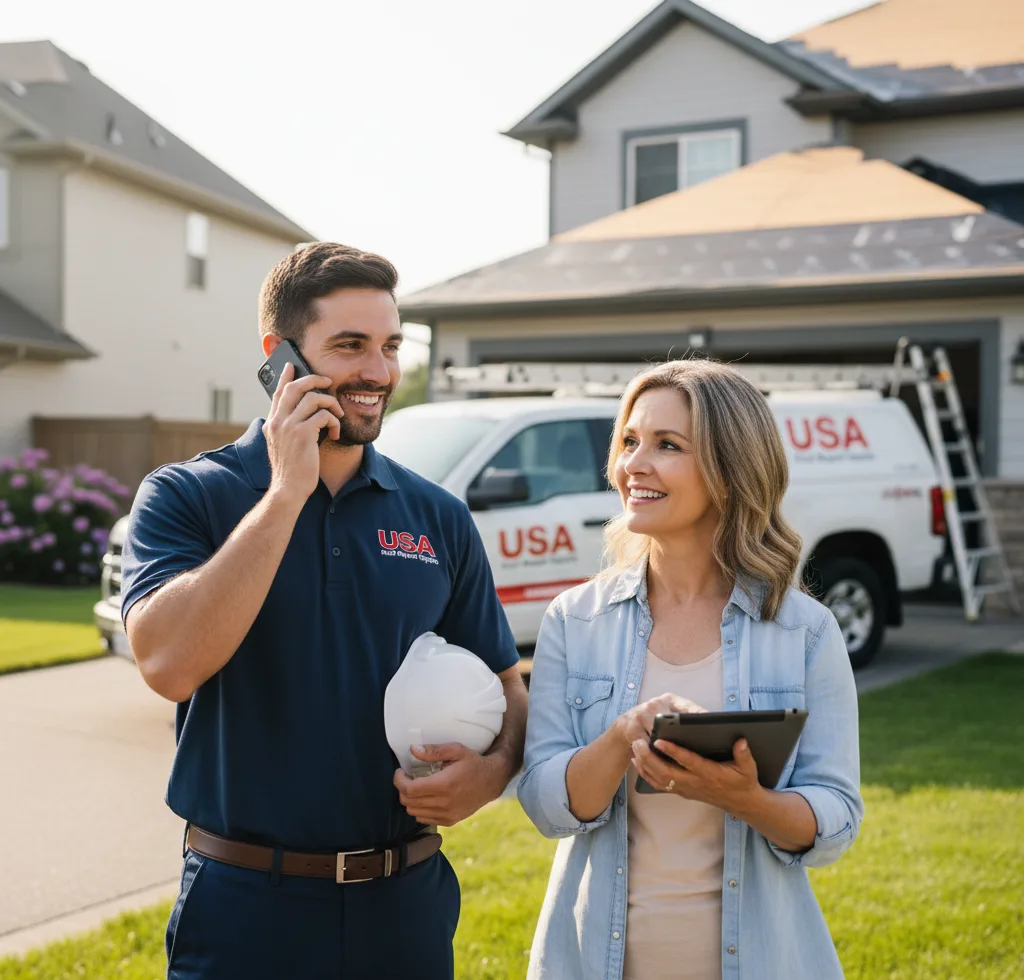 USA Roof Repair Experts customer support in Wheeling